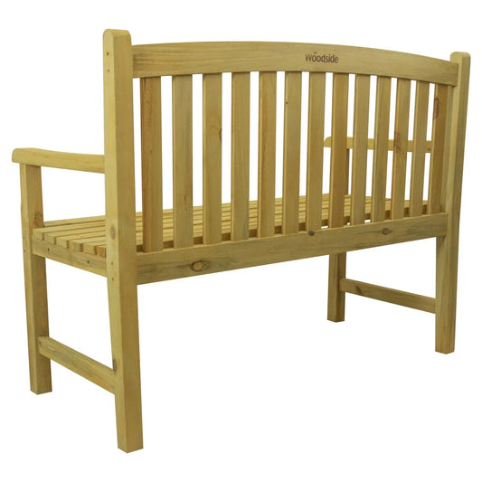 aleccur Narford Outdoor Wooden 2 Seater Bench Garden Patio Furniture