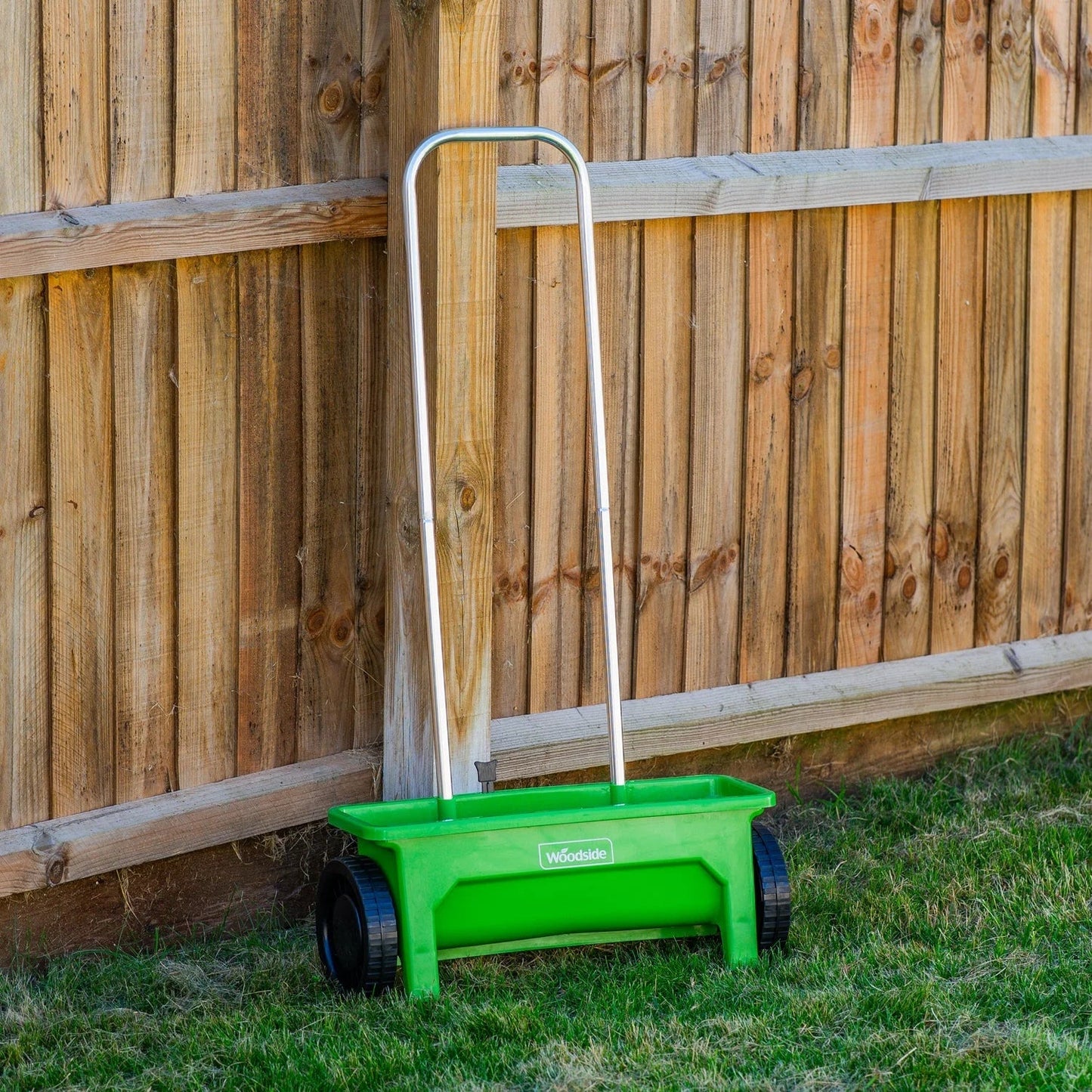 aleccur 12L Garden Lawn Seed/Fertiliser Spreader Grass Weed Feed Salt Gritter