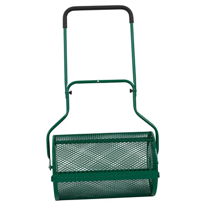 aleccur 76L Lawn Compost Spreader Top Dress Soil/Fertiliser/Seed Heavy Duty Garden Roller