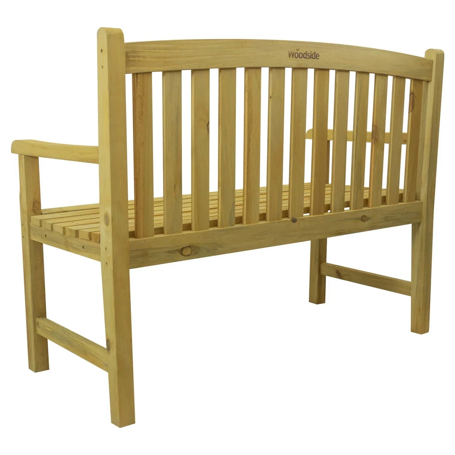aleccur Narford Outdoor Wooden 2 Seater Bench Garden Patio Furniture