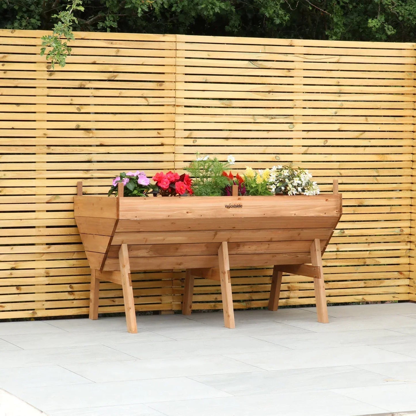 aleccur Raised Wooden Garden Bed Planter, Plants &amp; Vegetable/Herb Box, Large 150cm