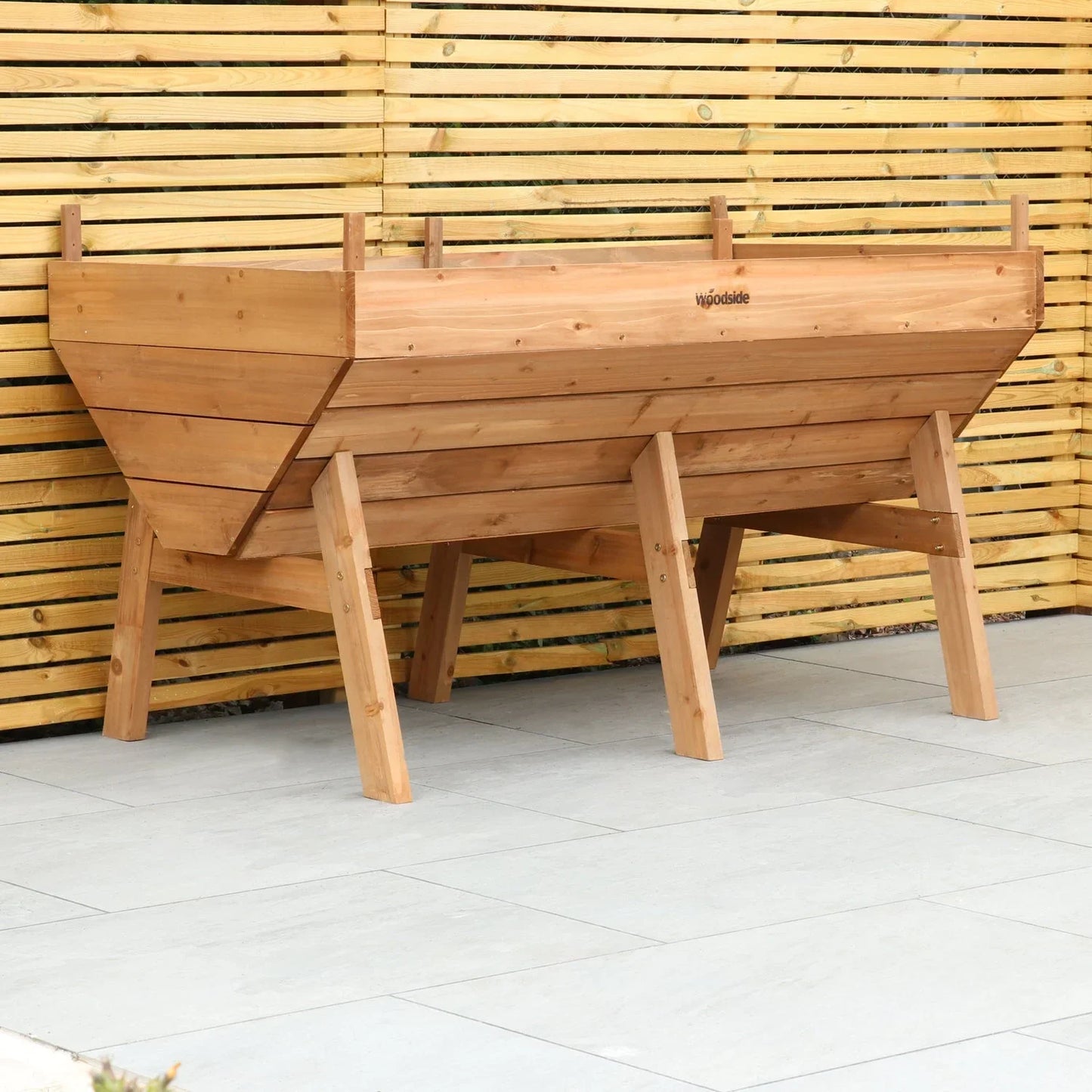 aleccur Raised Wooden Garden Bed Planter, Plants &amp; Vegetable/Herb Box, Large 150cm